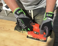 Arbetshandskar Granberg Antivibration Syntet Svart 10
