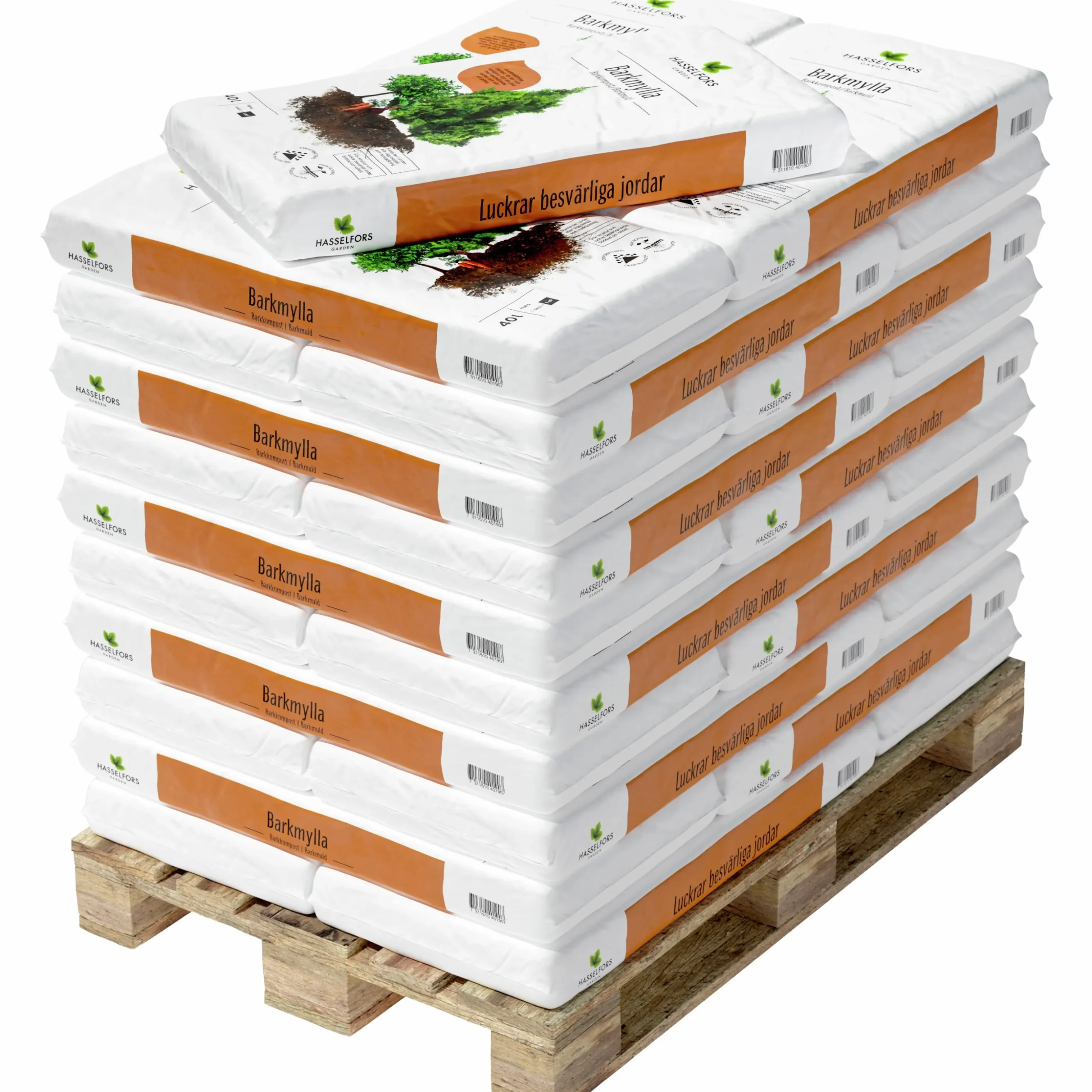 Barkmylla Hasselfors Helpall 51x40L (hemleverans)