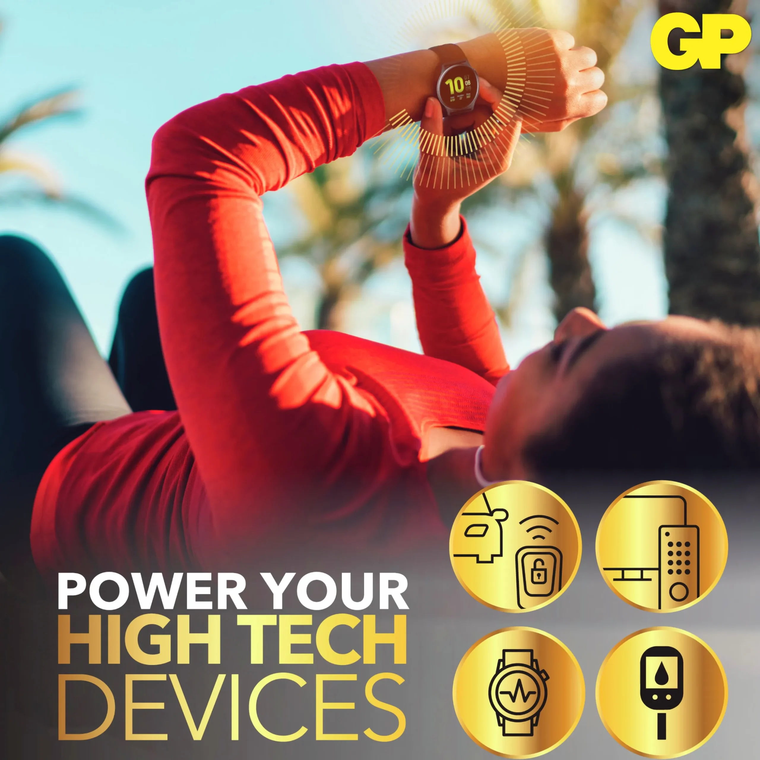 Batteri GP Batteries Lithium Knappcell CR2025 4-p