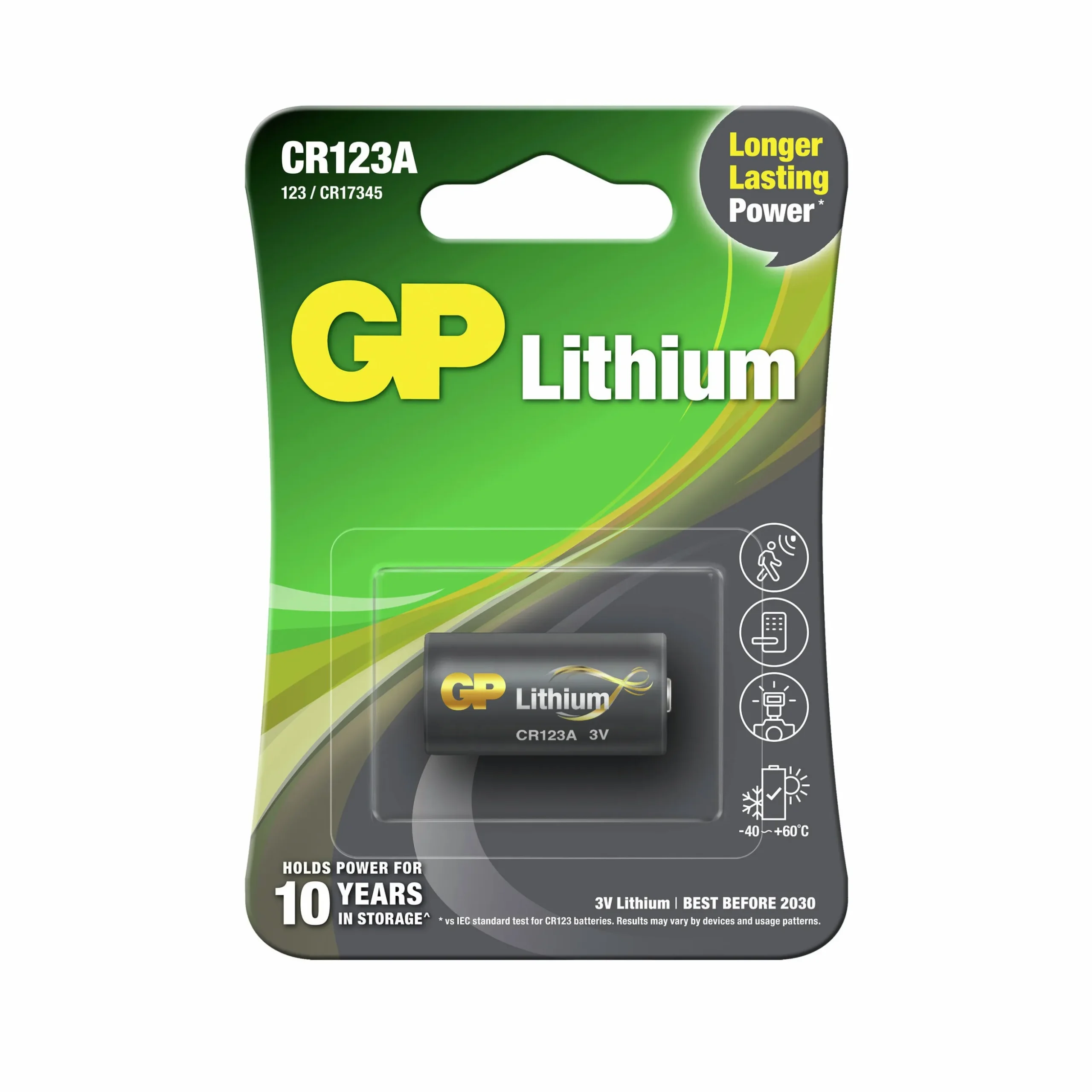 Batteri GP Batteries Lithium CR123A 1-p