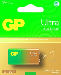 Batteri GP Batteries Ultra Alkaline 9V/6LF22 1-p