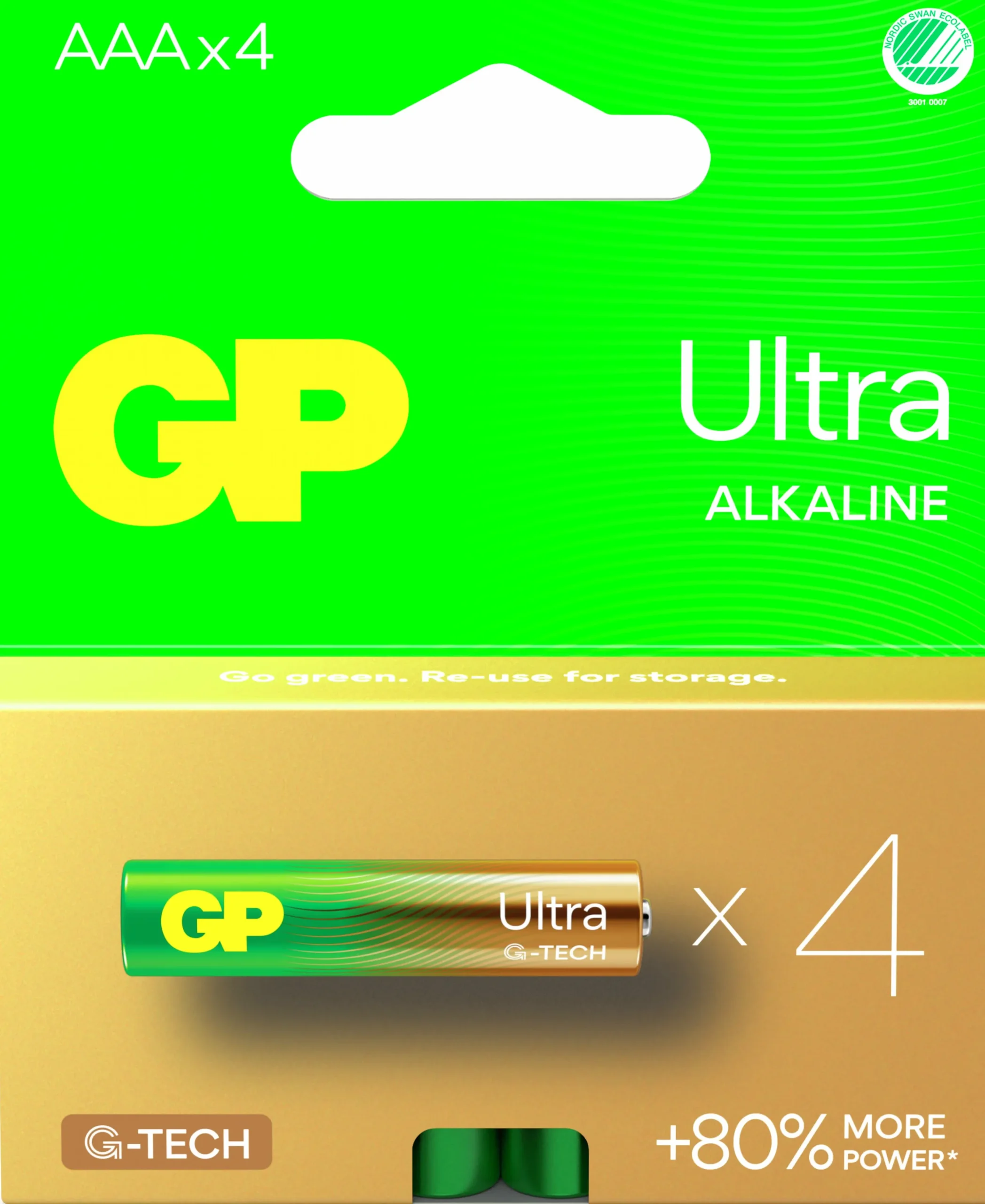 Batteri GP Batteries Ultra Alkaline AAA/LR03 4-p