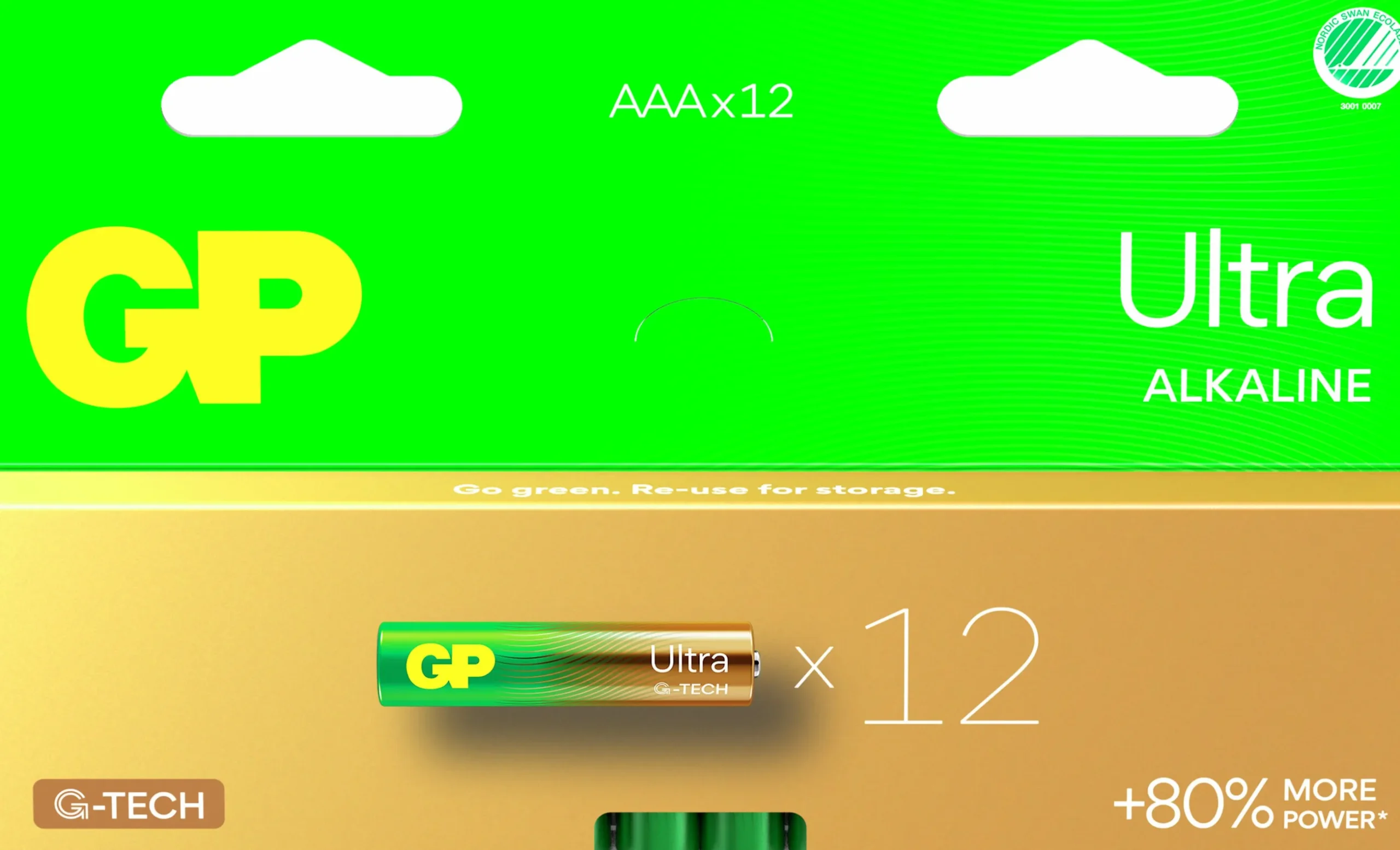 Batteri GP Batteries Ultra Alkaline AAA/LR03 12-p