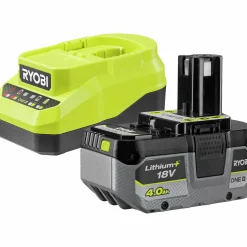 Batteri + Laddare Ryobi ONE+ RC18120A-140X 4Ah 18V
