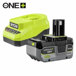 Batteri + Laddare Ryobi ONE+ RC18120A-140X 4Ah 18V