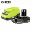 Batteri + Laddare Ryobi ONE+ RC18120A-120 2Ah 18V