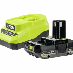 Batteri + Laddare Ryobi ONE+ RC18120A-120 2Ah 18V