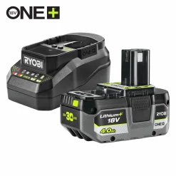 Batteri + Laddare Ryobi ONE+ RC18120B-140X 4Ah 18V