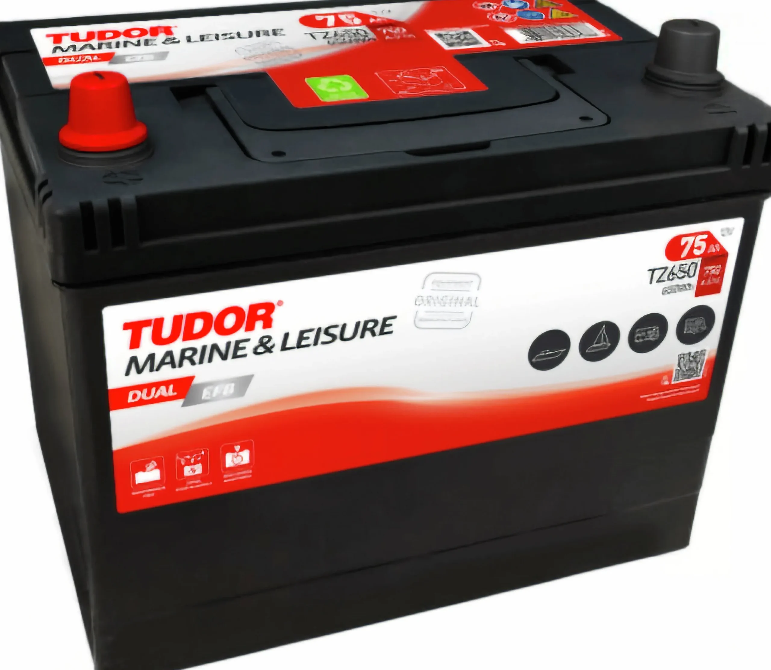 Batteri Tudor TZ650 EFB 75Ah 12V