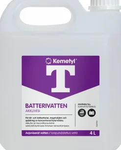 Batterivatten Kemetyl Avjoniserat 4L