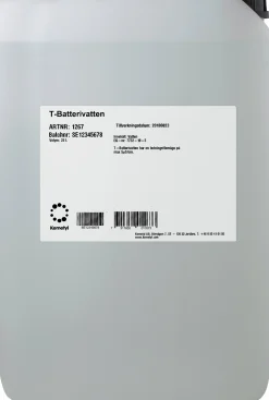 Batterivatten Kemetyl Avjoniserat 25L