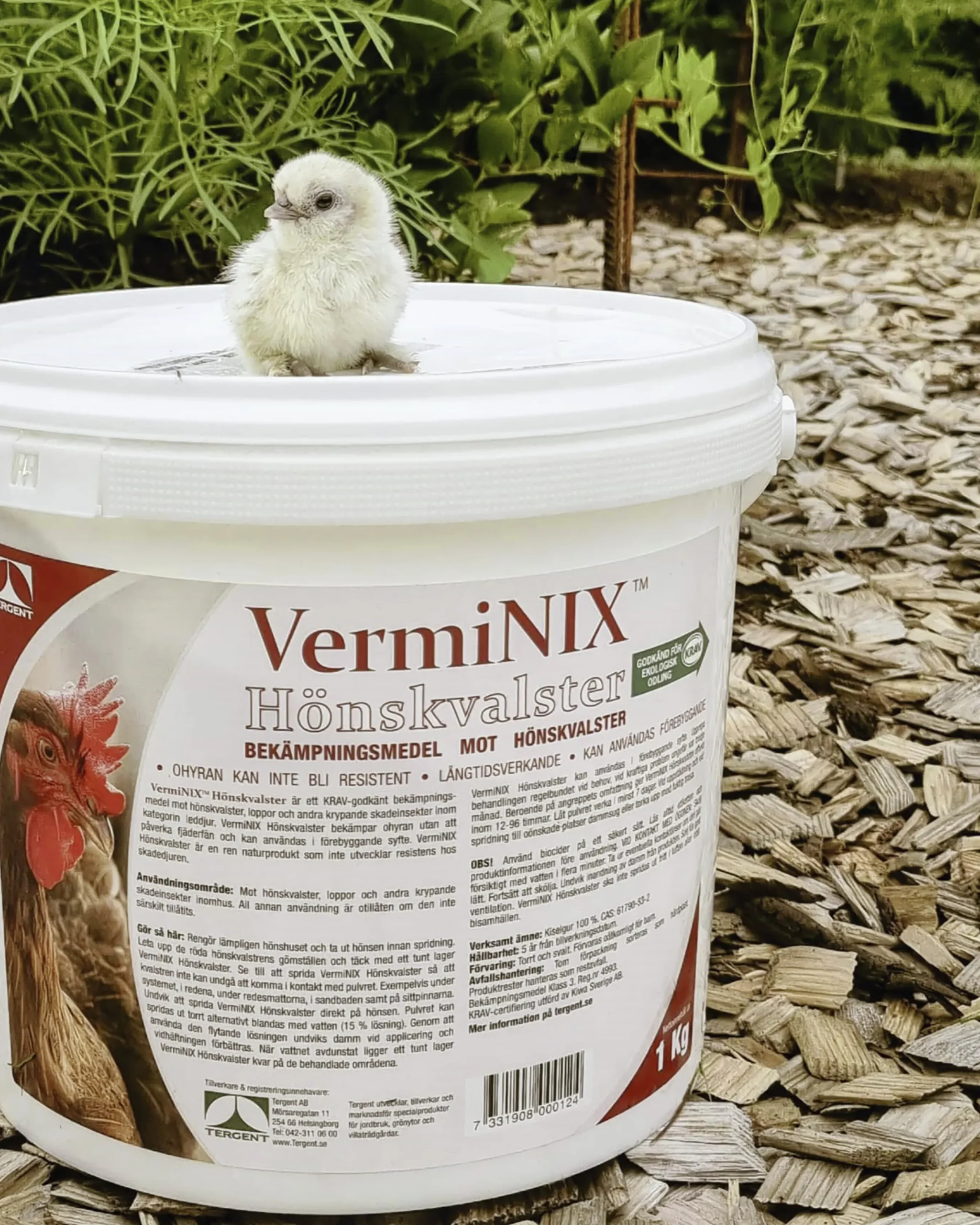 Bekämpningsmedel Tergent VermiNIX mot Hönskvalster KRAV 1kg