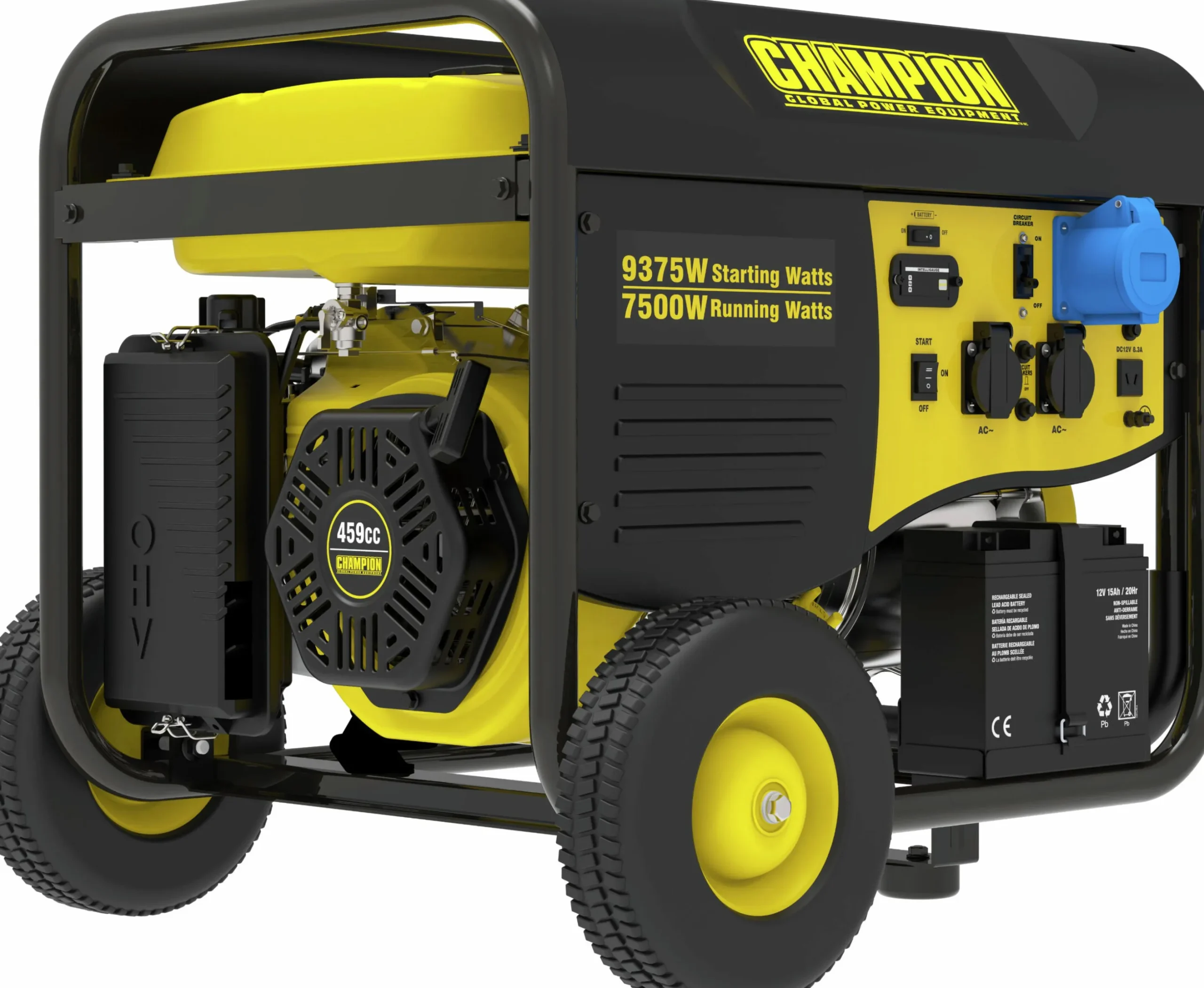 Bensindrivet Elverk Champion 1-Fas CPG9000E2 8000W