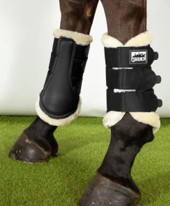 Benskydd Eskardon Soft Mesh Fuskpäls Svart 2-p