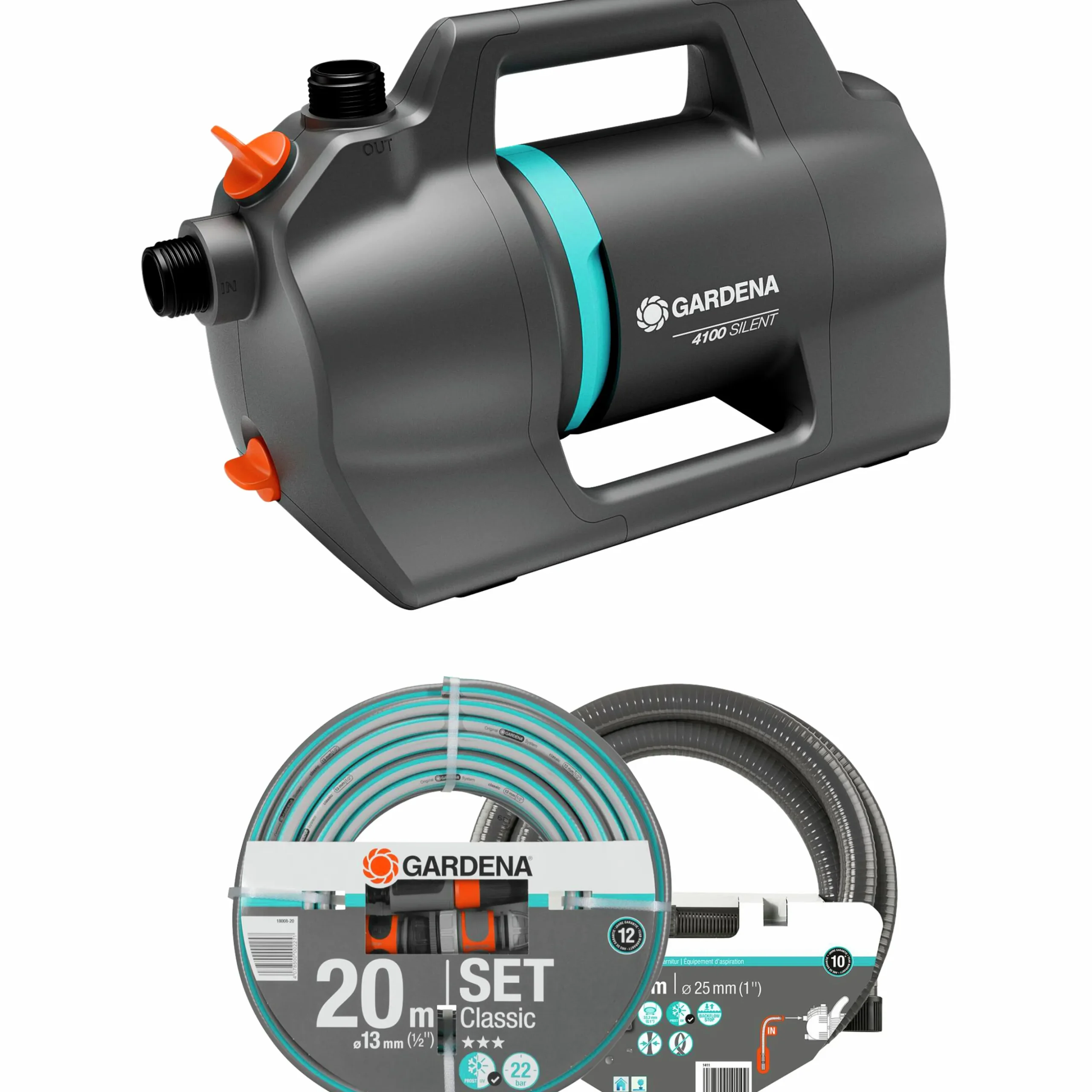 Bevattningspump Gardena 4100 Silent Set