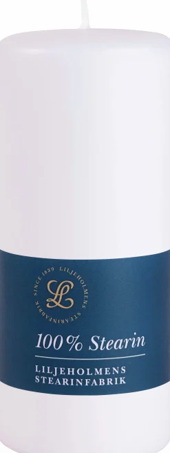 Blockljus Liljeholmens 58x130mm Vit