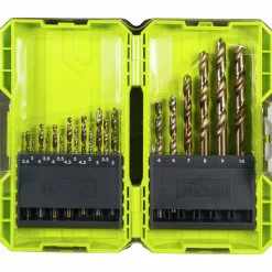 Borrset Ryobi HSS Titan RAK19HSS2 18 delar