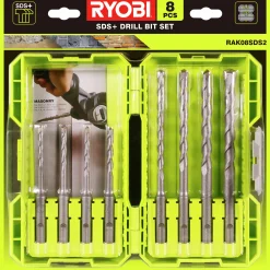 Borrset Ryobi SDS RAK08SDS2 8 delar