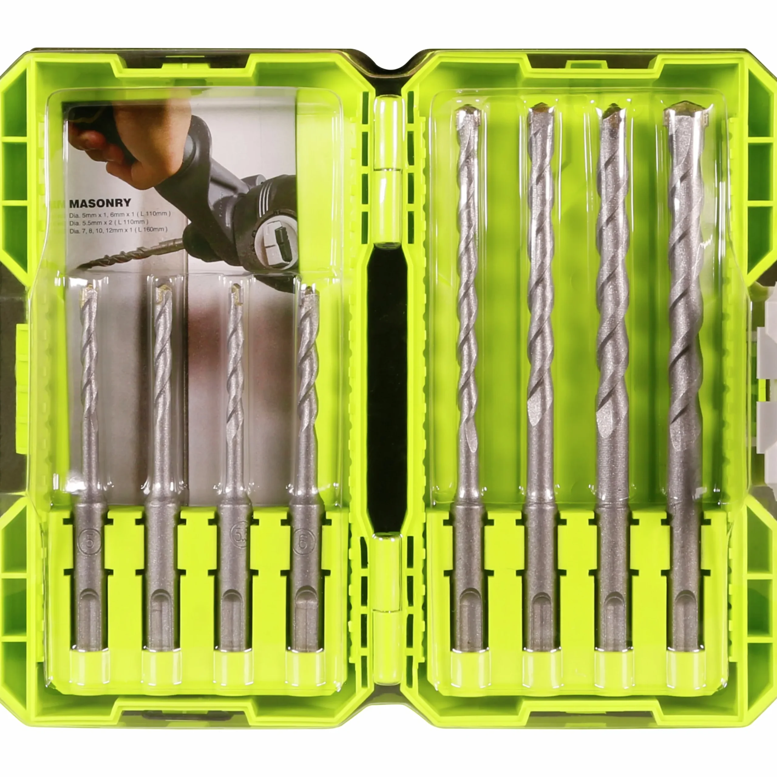 Borrset Ryobi SDS RAK08SDS2 8 delar