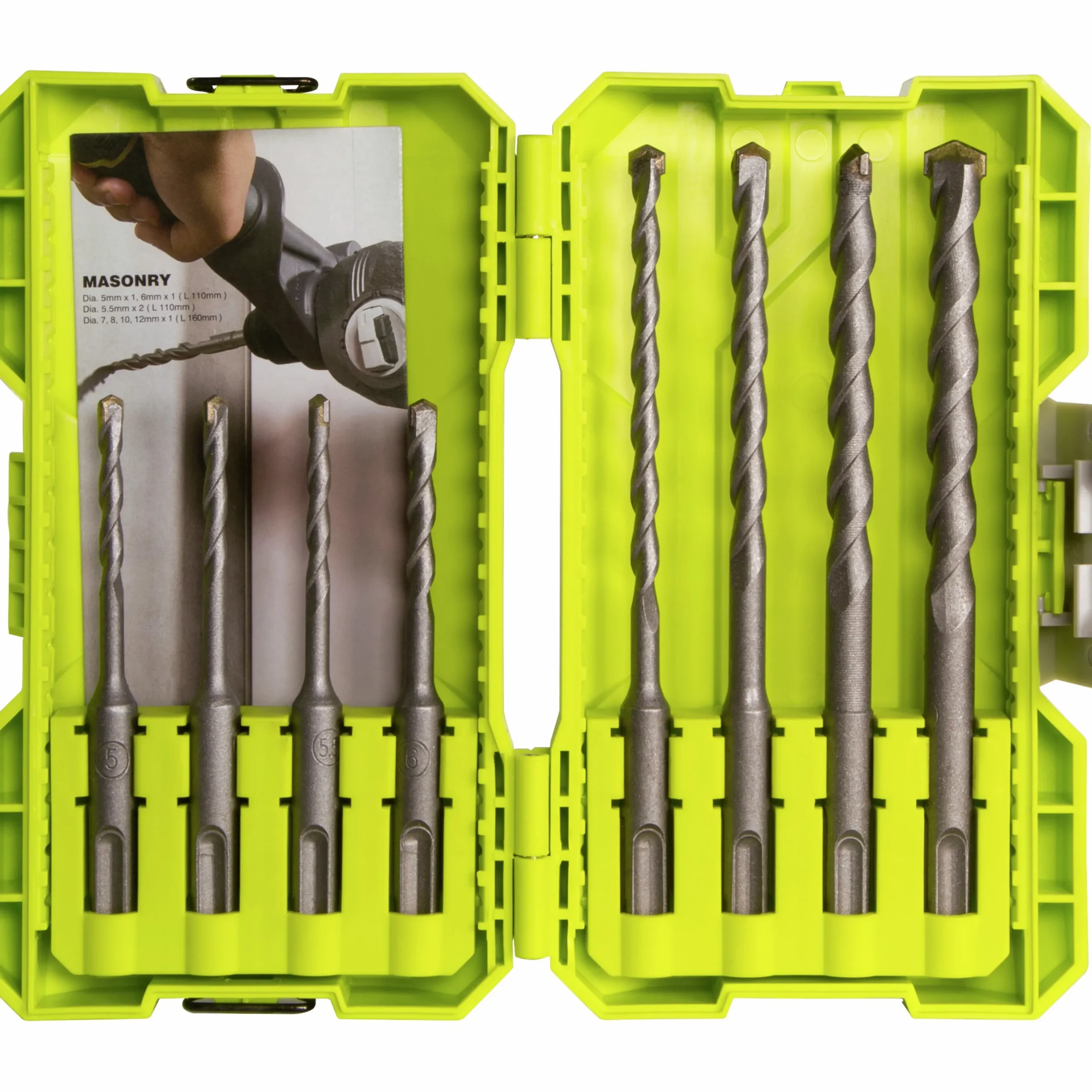 Borrset Ryobi SDS RAK08SDS2 8 delar