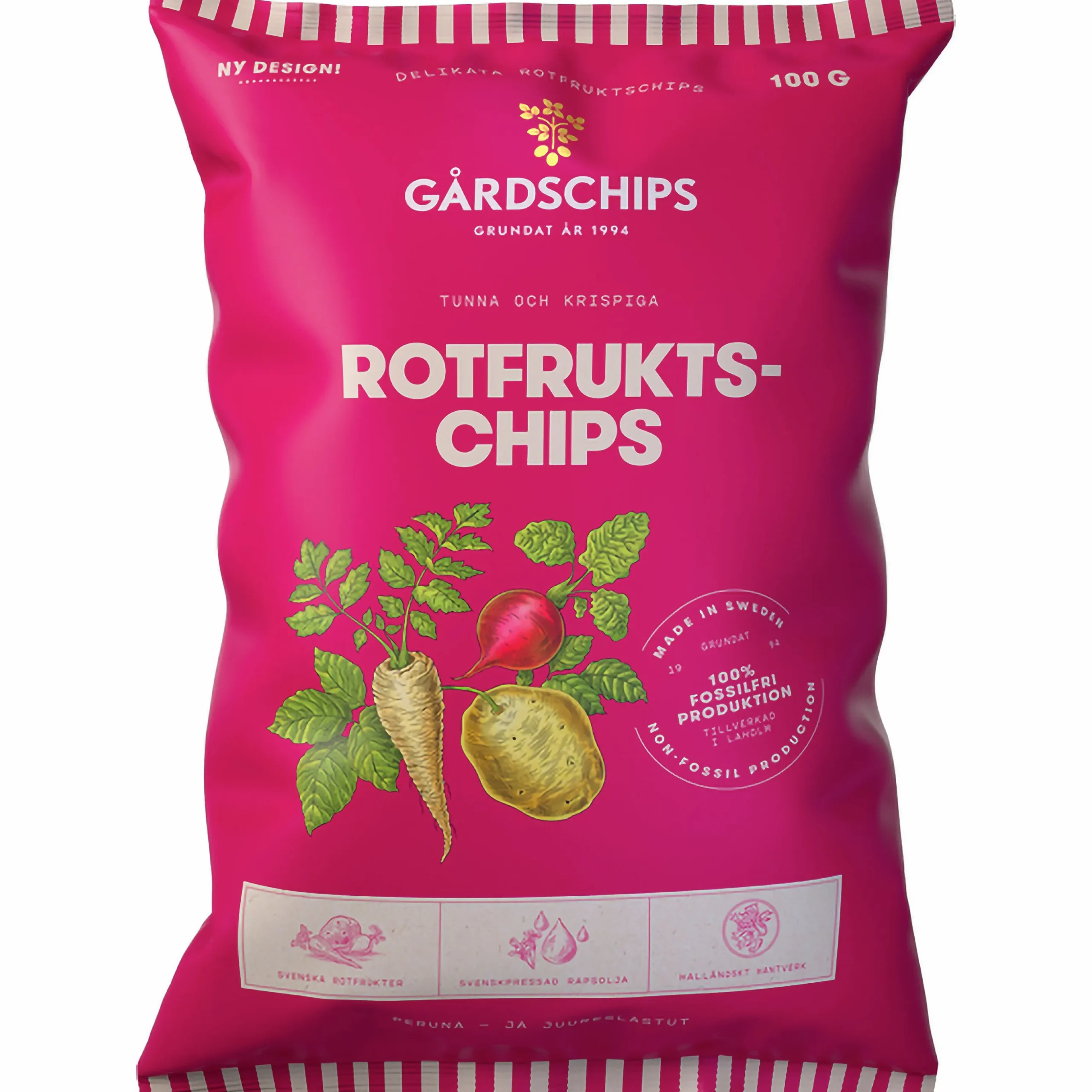 Chips Gårdschips Grytfriterade Rotfrukter 100g