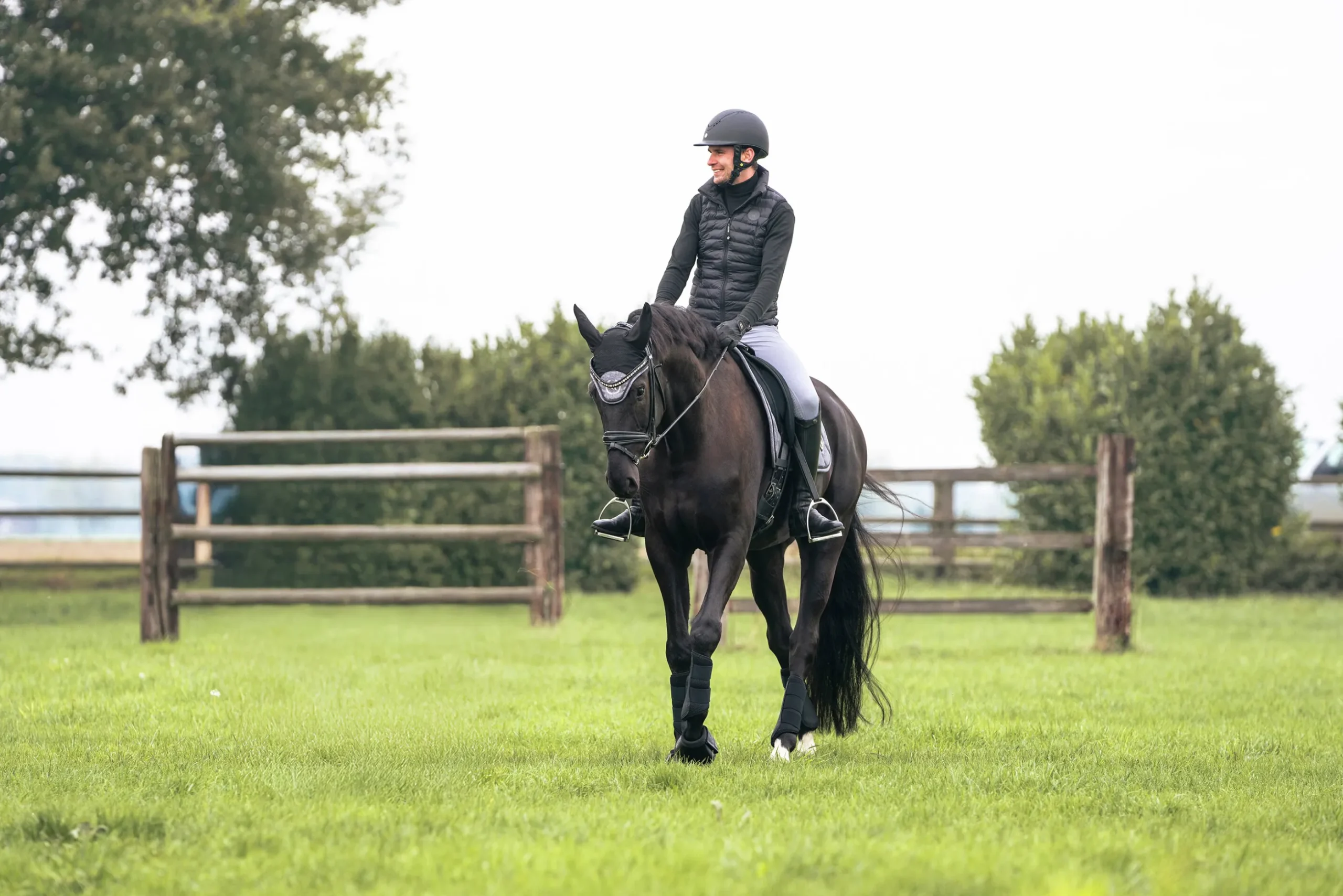 Damask Back on Track Opal Svart Fram 2-p