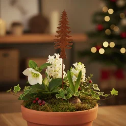 Dekoration Ventura Julgran Rostig 15cm