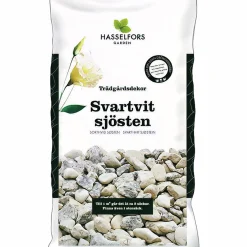 Dekorsten Hasselfors Svartvit sjösten 15kg