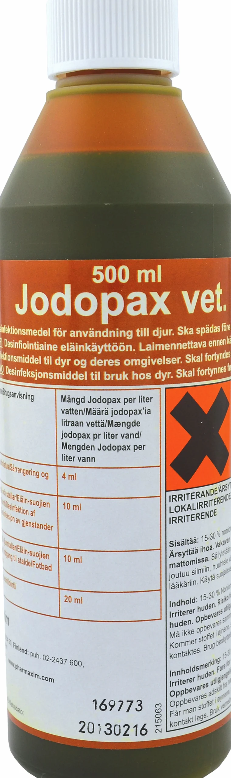 Desinfektion Jodopax Vet 500ml