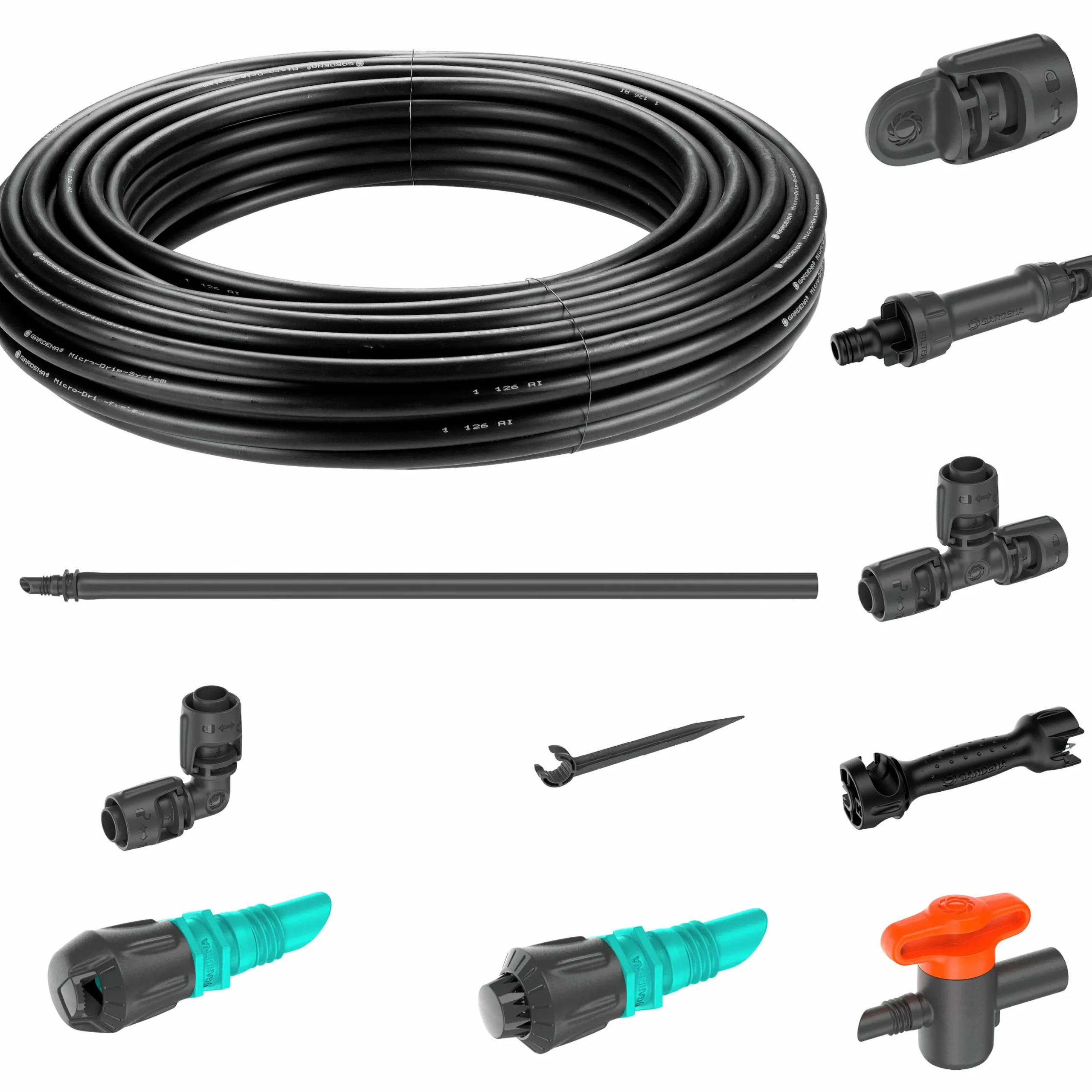 Droppbevattning Gardena MicroDrip Rabatt & Trädgård Startset