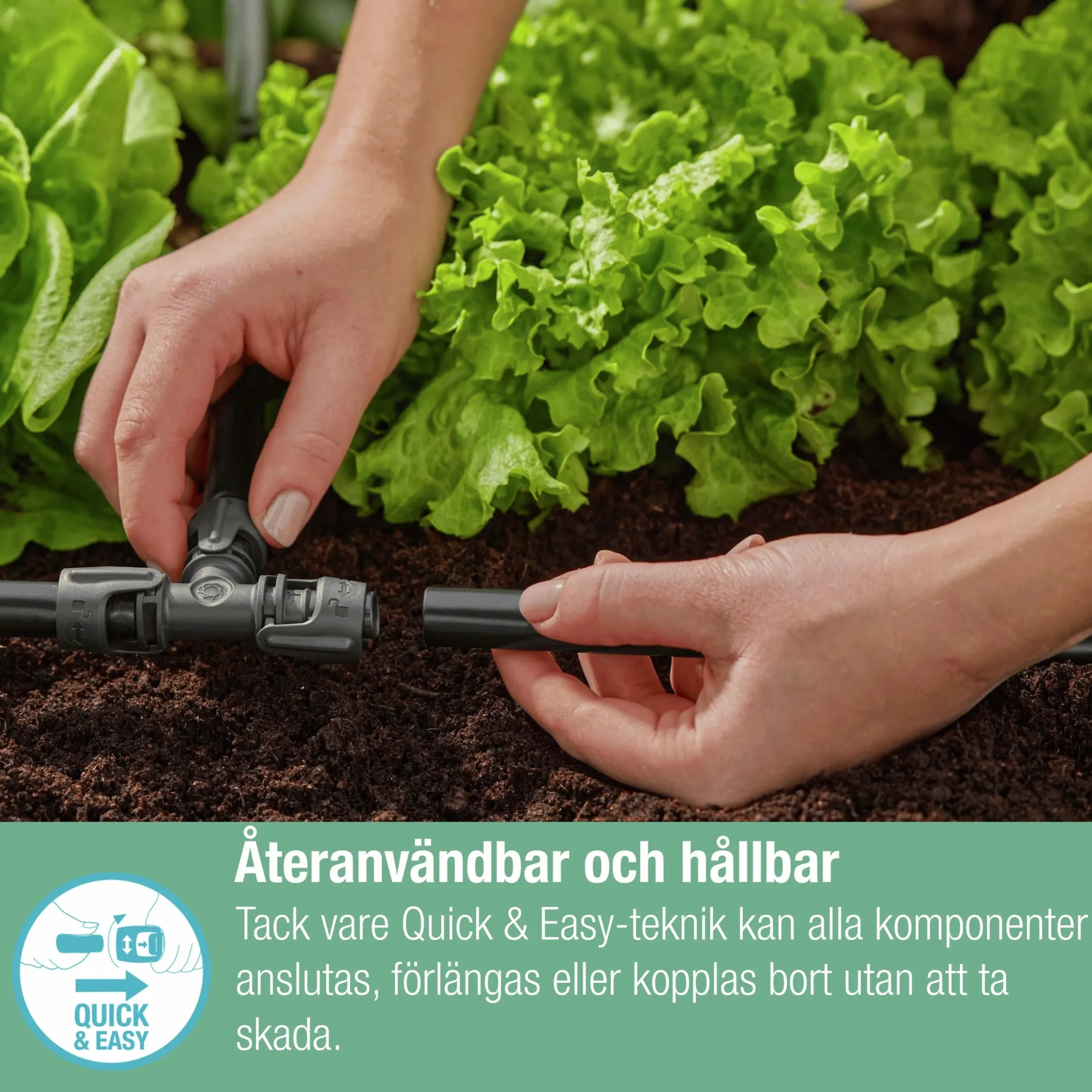 Droppbevattning Gardena MicroDrip Rabatt & Trädgård Startset