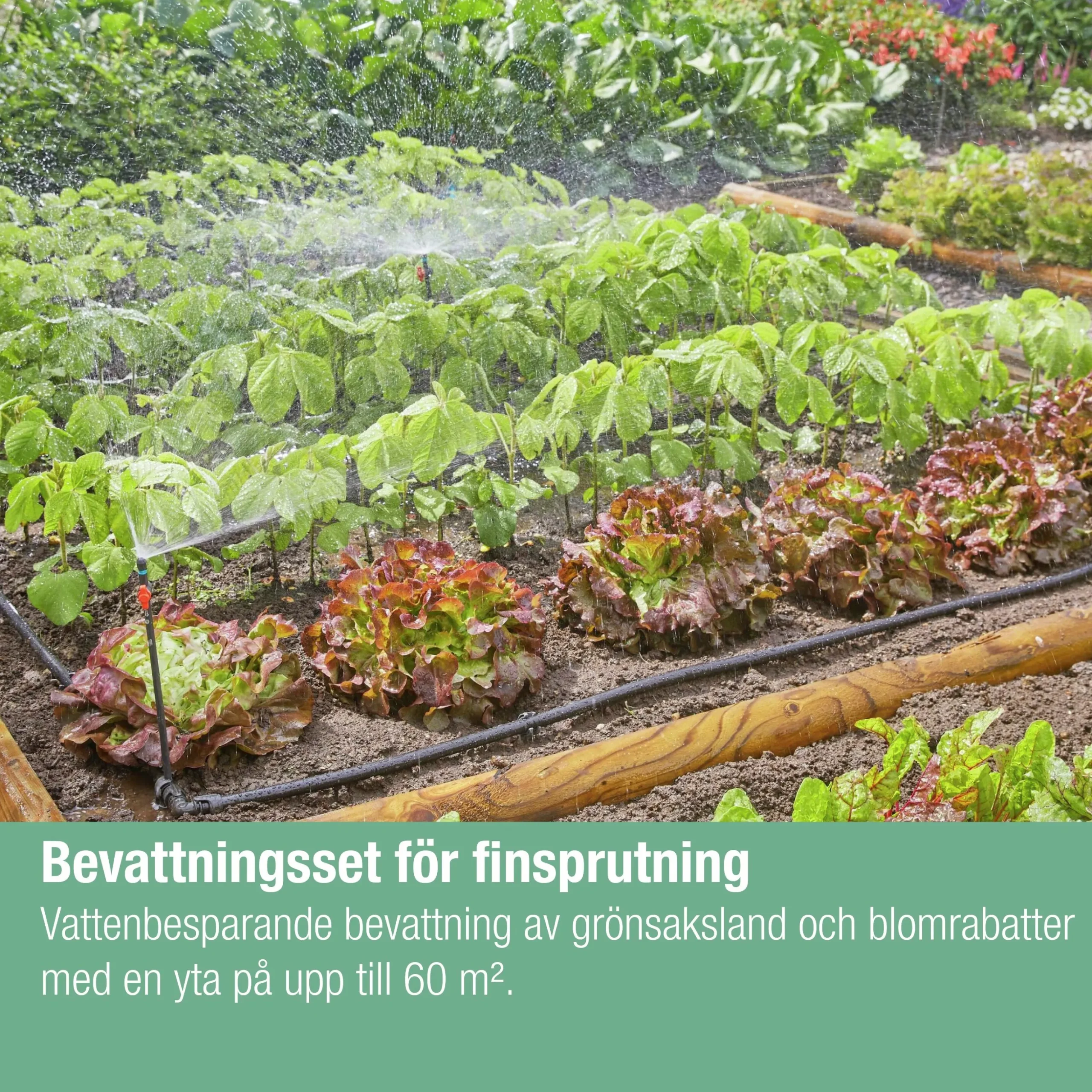 Droppbevattning Gardena MicroDrip Rabatt & Trädgård Startset