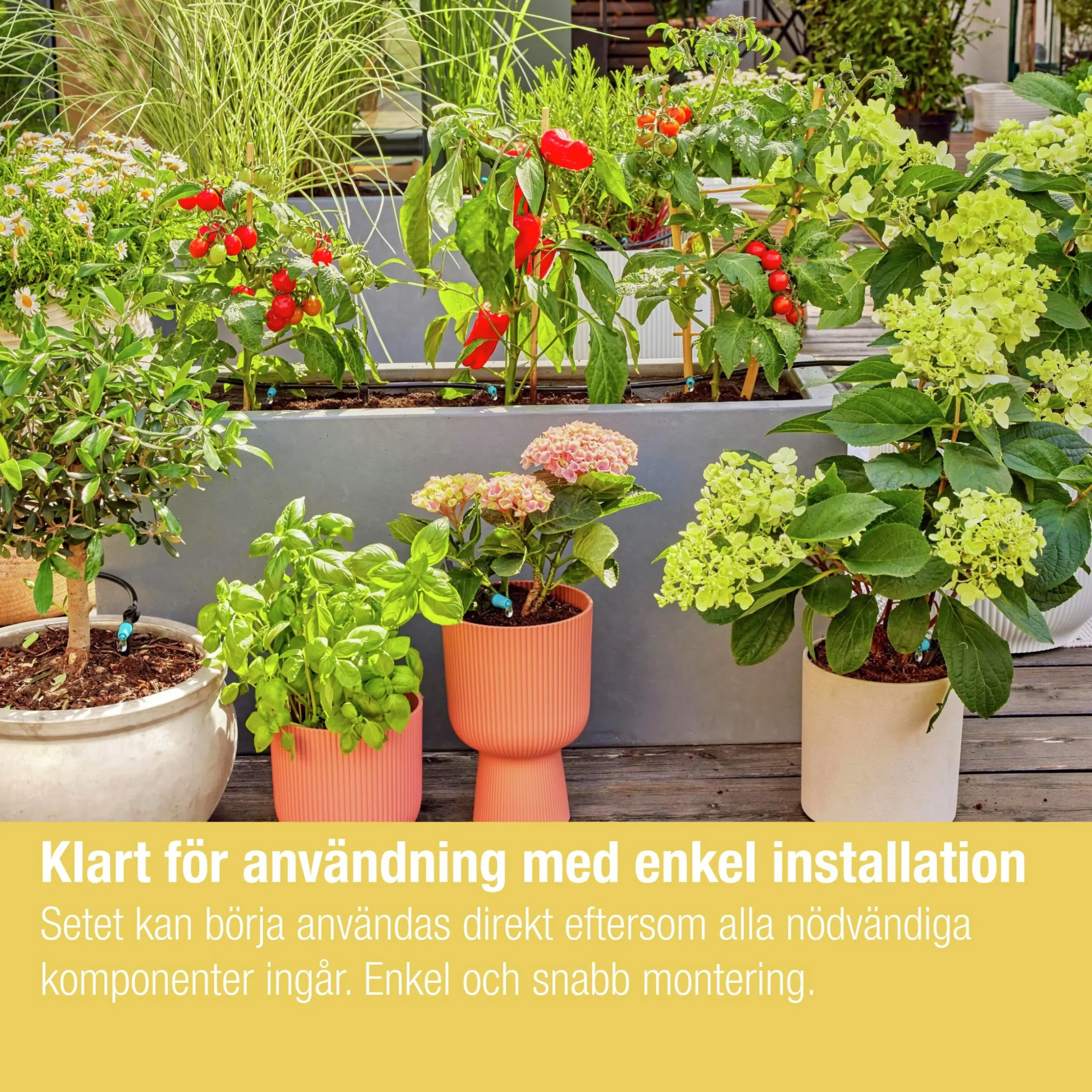 Droppbevattning Gardena MicroDrip Terrass Startset