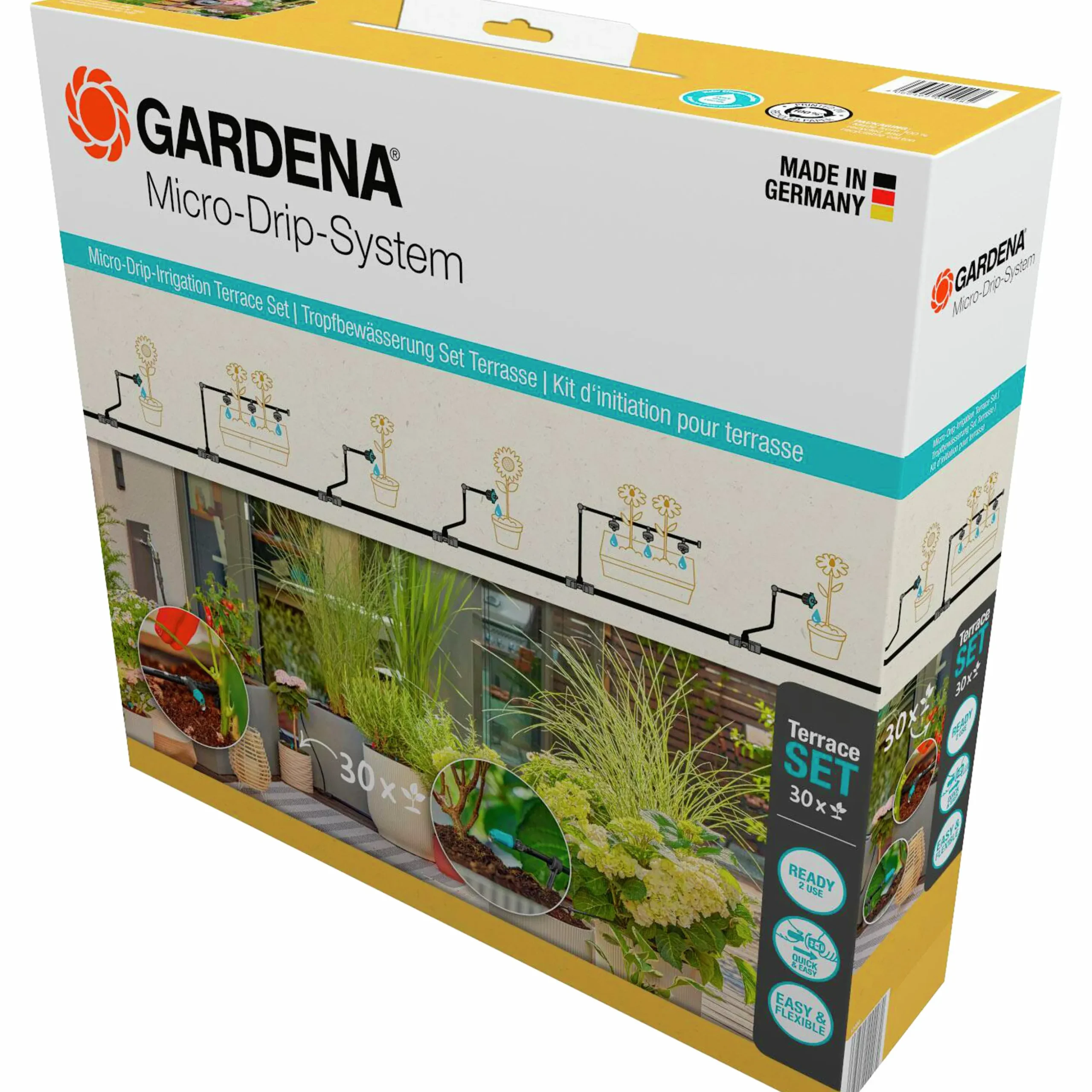 Droppbevattning Gardena MicroDrip Terrass Startset