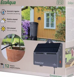 Droppbevattningssystem EcoAqua S12 Solcell 12 munstycken