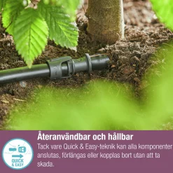 Droppslang Gardena MicroDrip Ovan/Under jord Set 25m