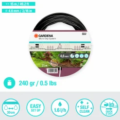 Droppslang Gardena MicroDrip Utökning Ovan jord 3/16