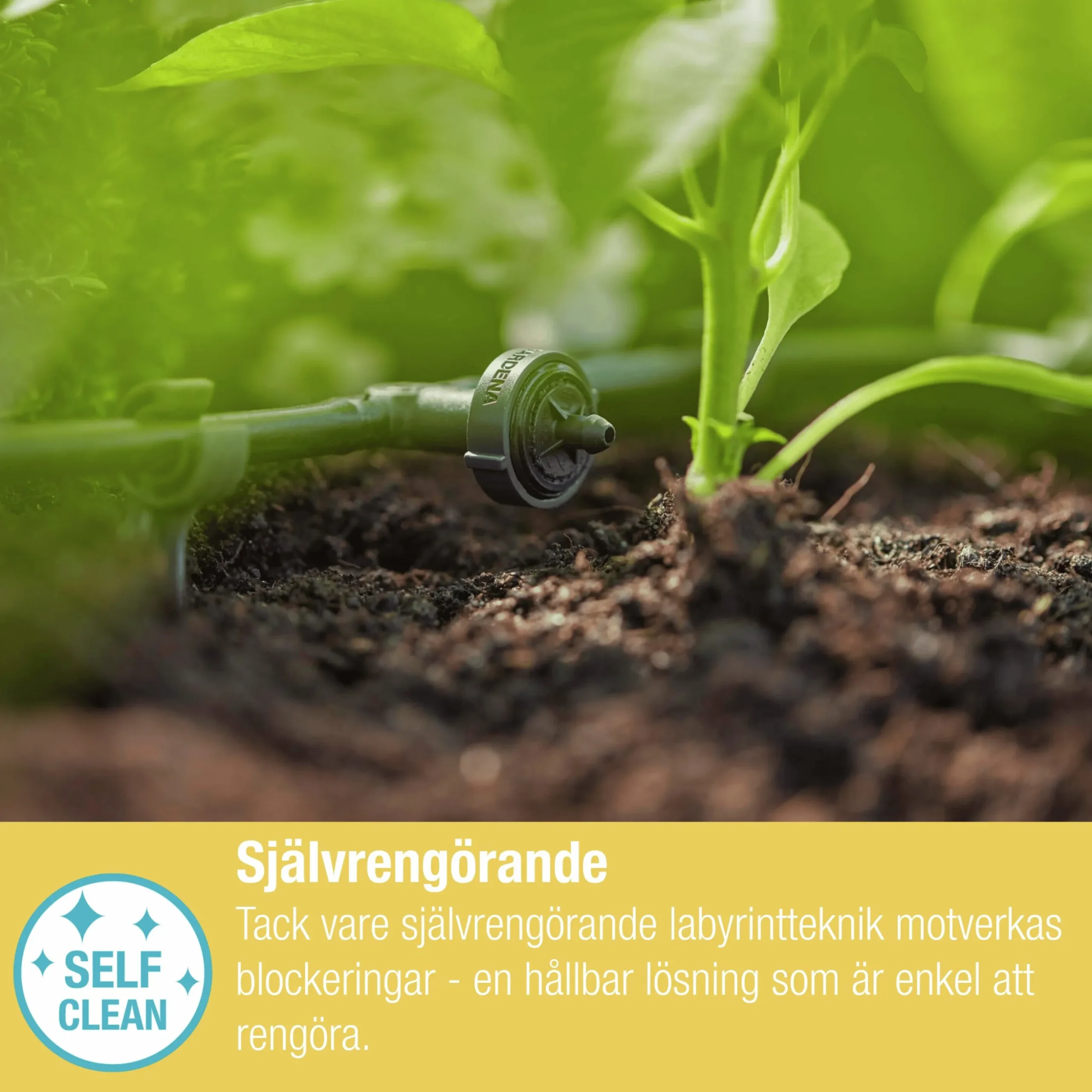 Droppspridare Gardena Inline Tryckreglerande 2 l/h 10-p