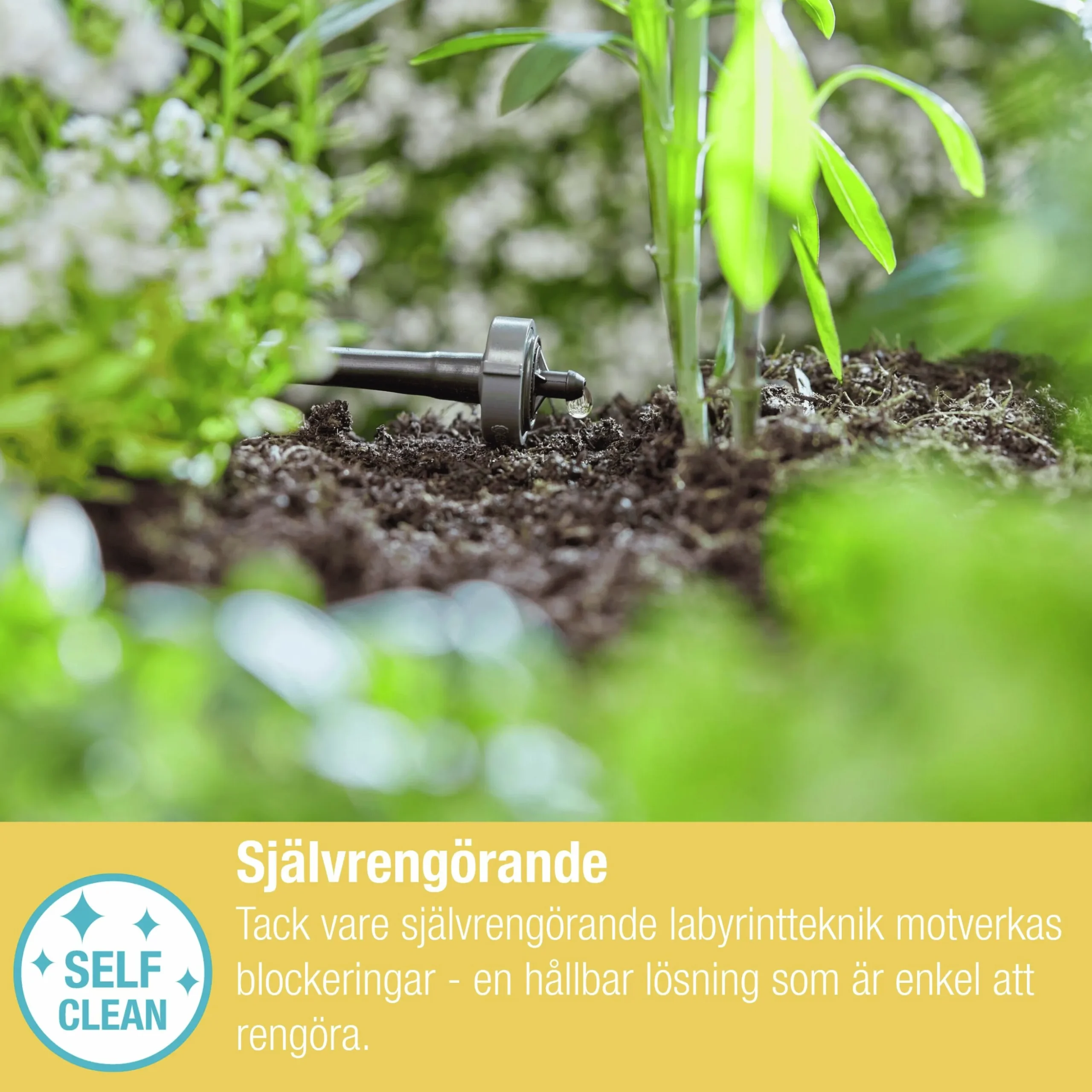 Droppspridare Gardena MicroDrip Tryckreglerande 2 l/h 10-p