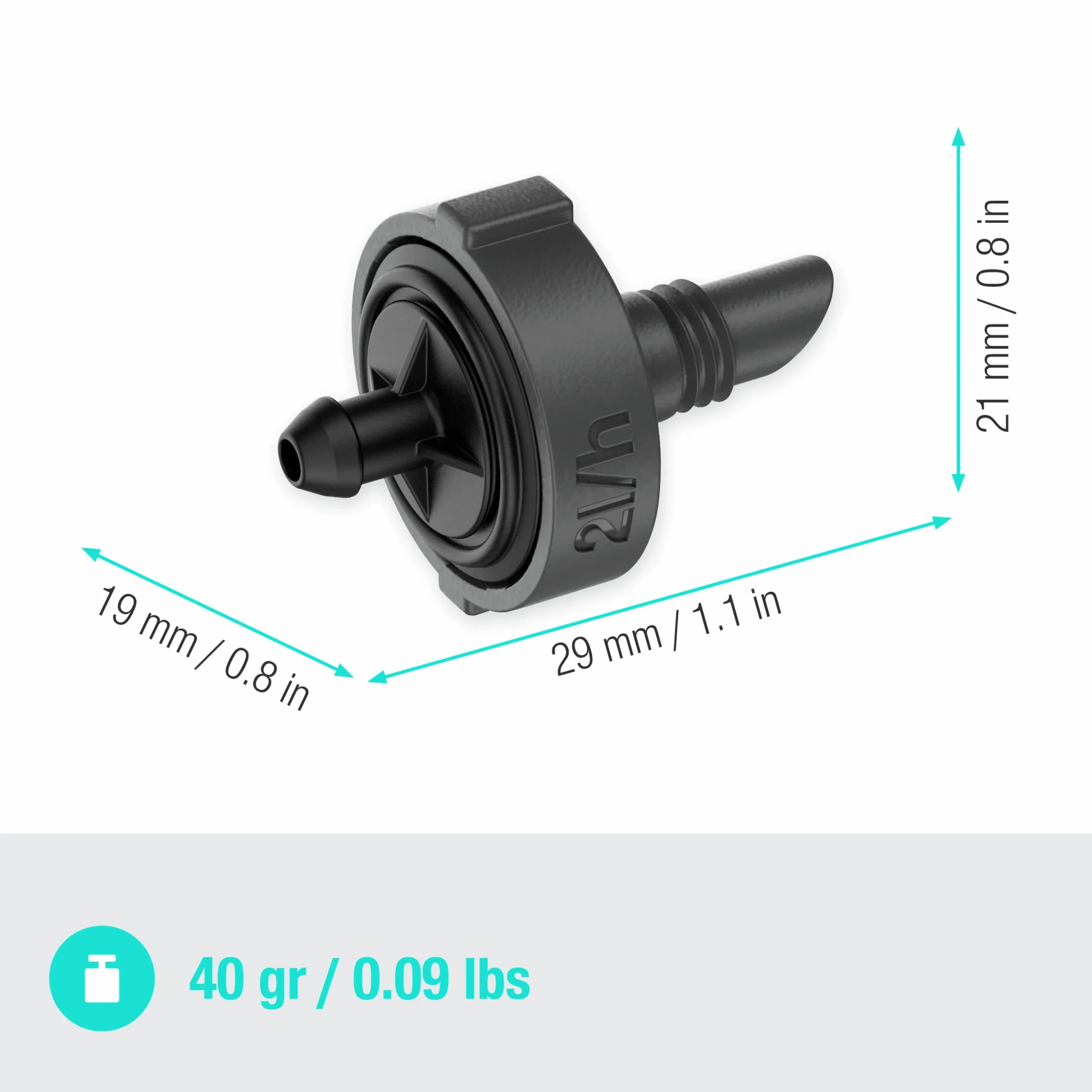 Droppspridare Gardena MicroDrip Tryckreglerande 2 l/h 10-p
