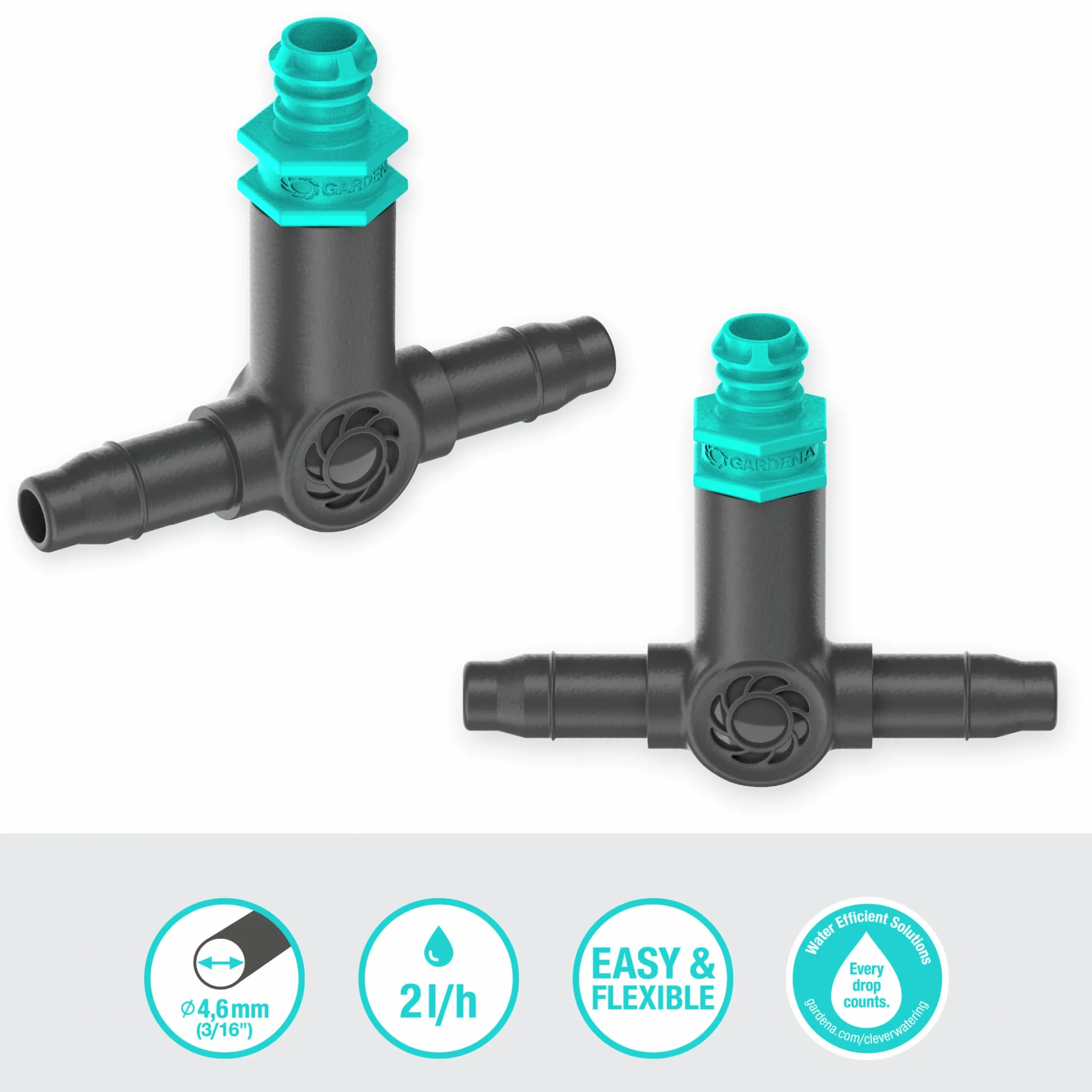 Droppspridare Gardena MicroDrip Inline 2 l/h 10-p
