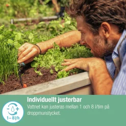 Droppspridare Gardena MicroDrip Ställbar Tryckreglerande