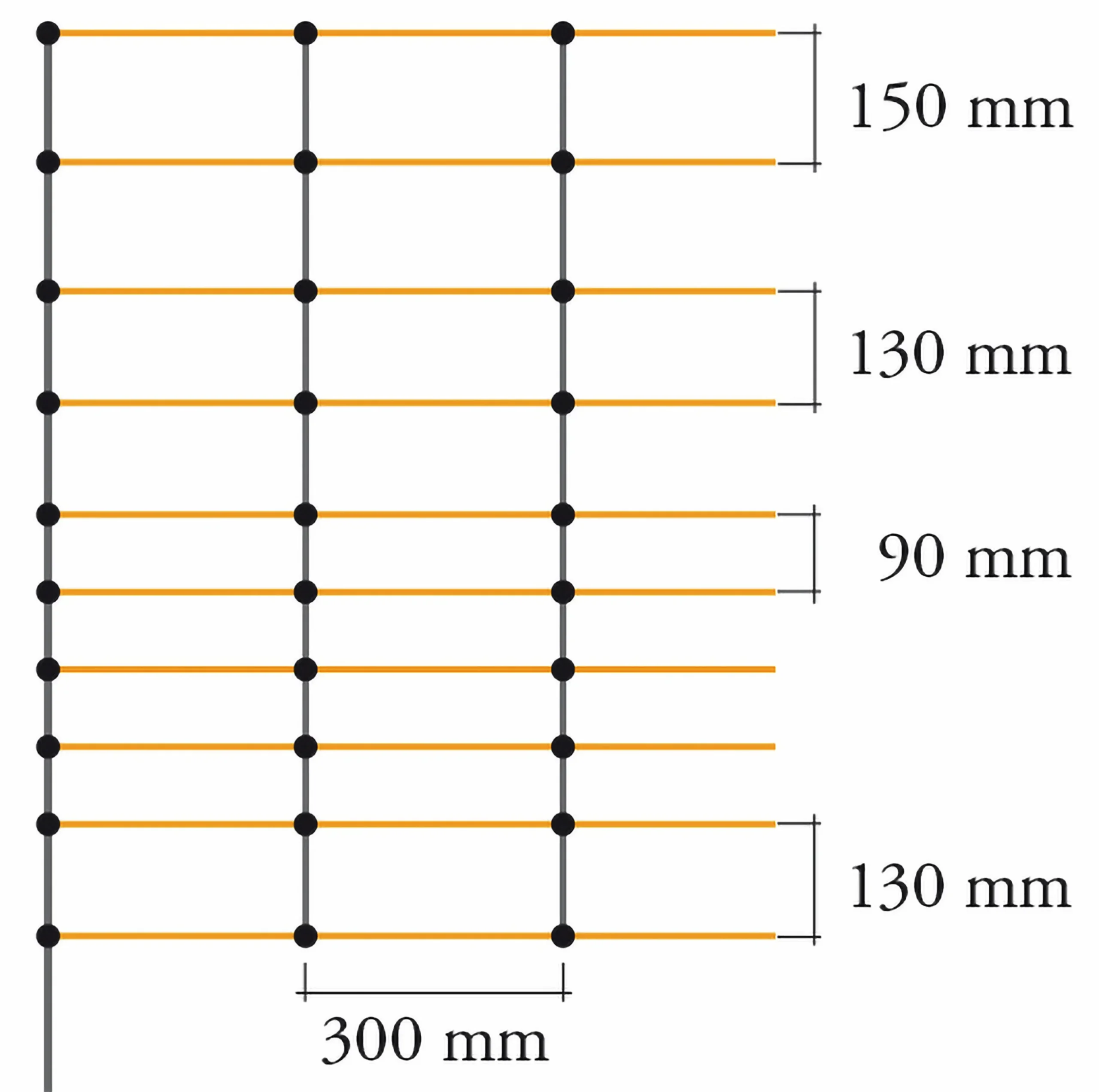 Elstängselnät AKO TitanNet får 108cm 50m