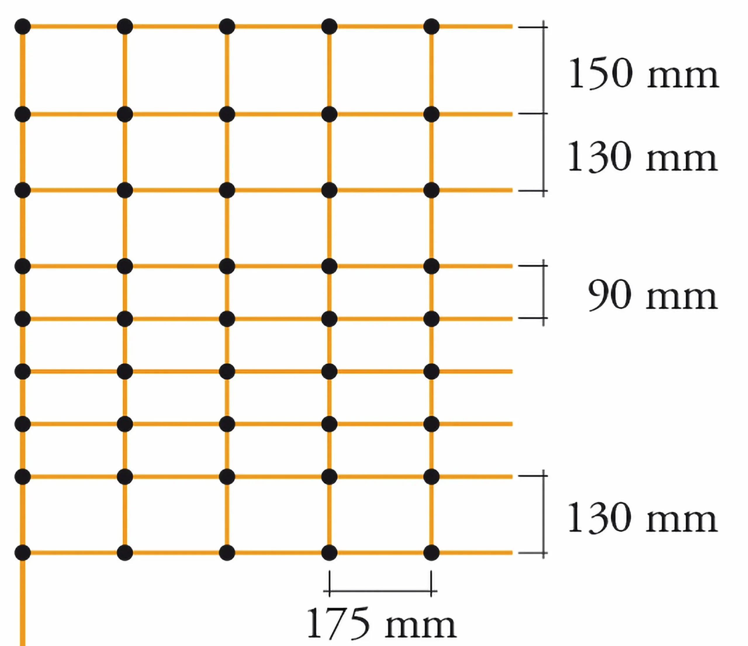 Elstängselnät Kerbl får 90cm 50m