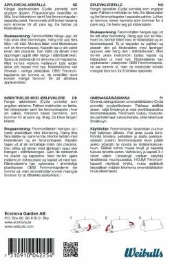 Feromonfälla Weibulls Äppelvecklarfälla
