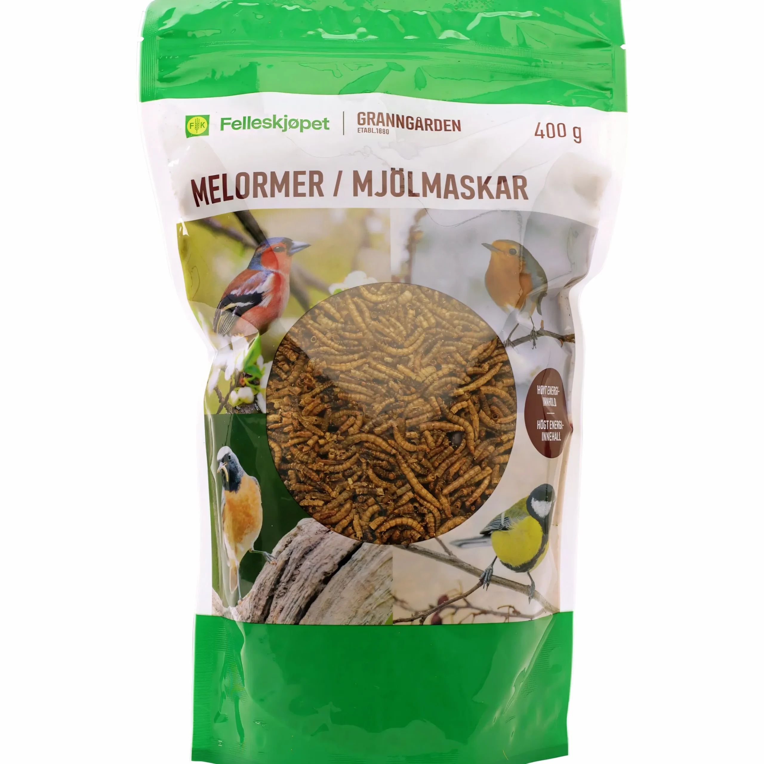 Fågelmat Granngården Mjölmaskar 400g