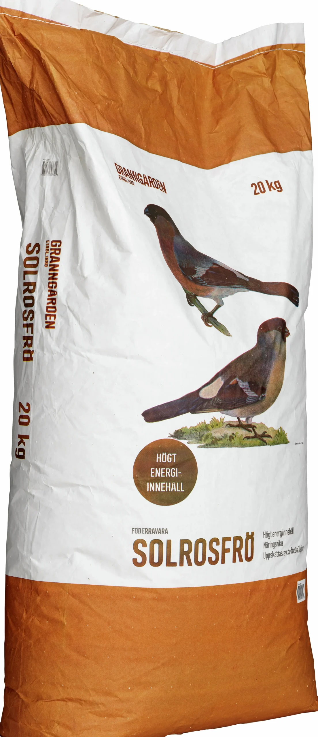 Fågelmat Granngården Solrosfrö Strimmiga+Svarta 20kg