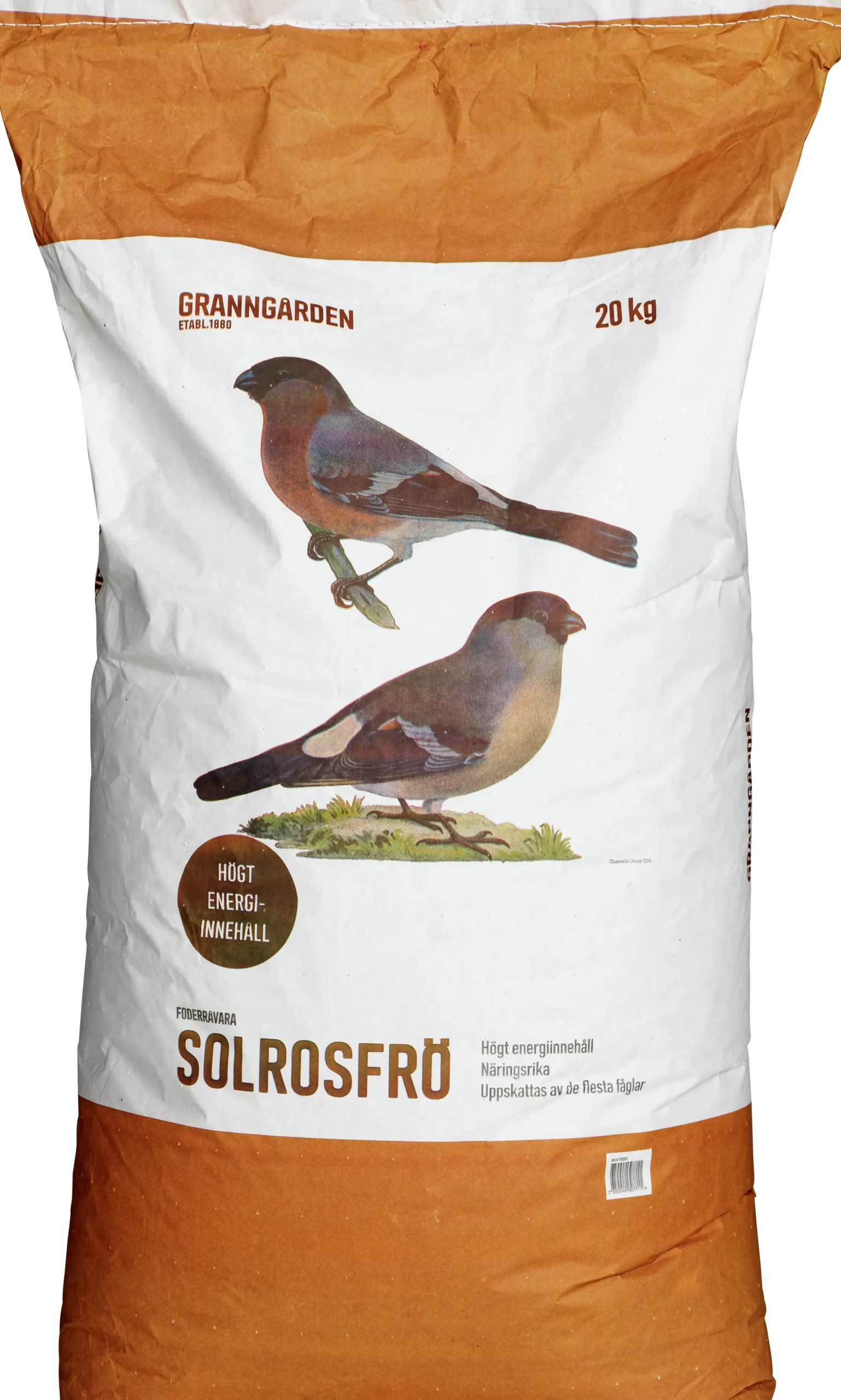 Fågelmat Granngården Solrosfrö Strimmiga+Svarta 20kg