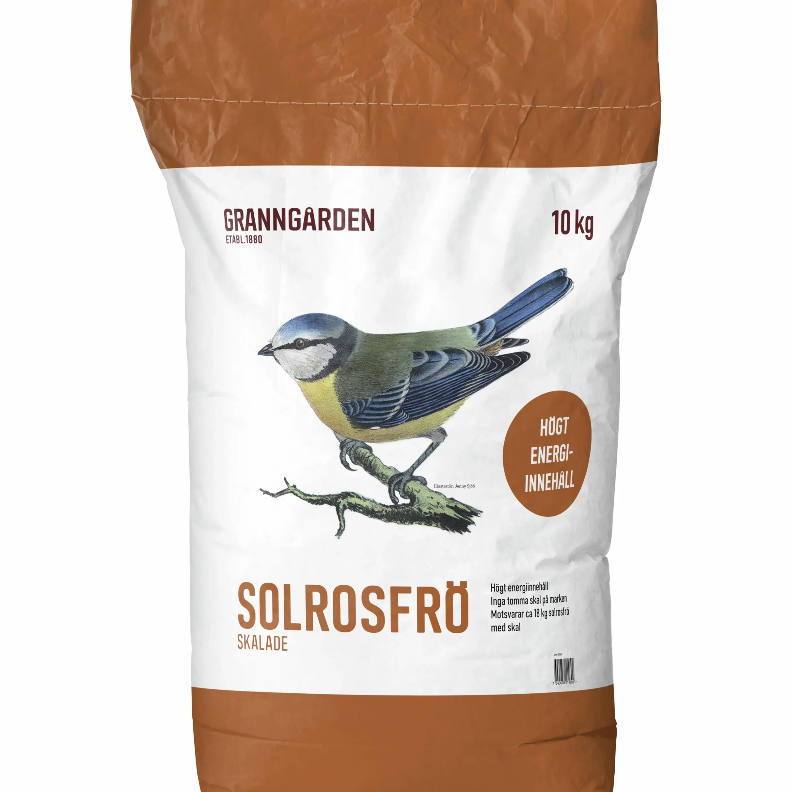 Fågelmat Granngården Solrosfrö Skalade 10kg