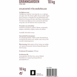 Fågelmat Granngården Solrosfrö Svarta 10kg